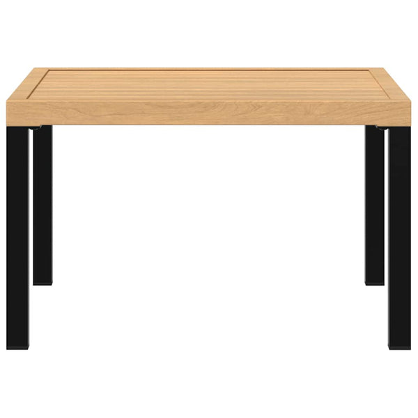 Musta ulkosohvapöytä Monea 65x65x40cm (alumiini)