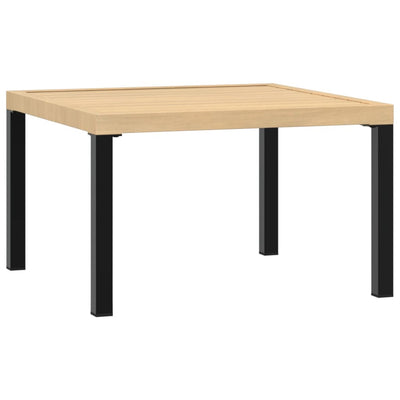 Ulkosohvapöytä musta 65x65x40 cm alumiini