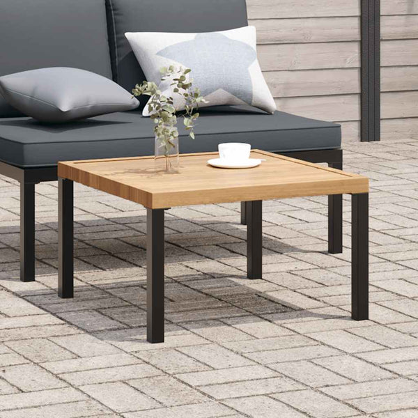Musta ulkosohvapöytä Monea 65x65x40cm (alumiini)