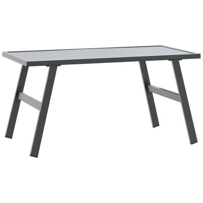 Ulkosohvapöytä musta 90x45x35 cm jauhemaalattu teräs