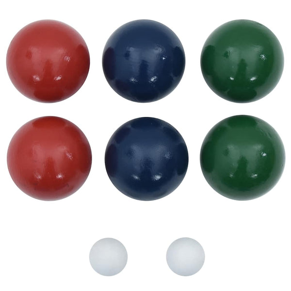 8-osainen Bocce pallosarja kantalaukulla täysi mänty