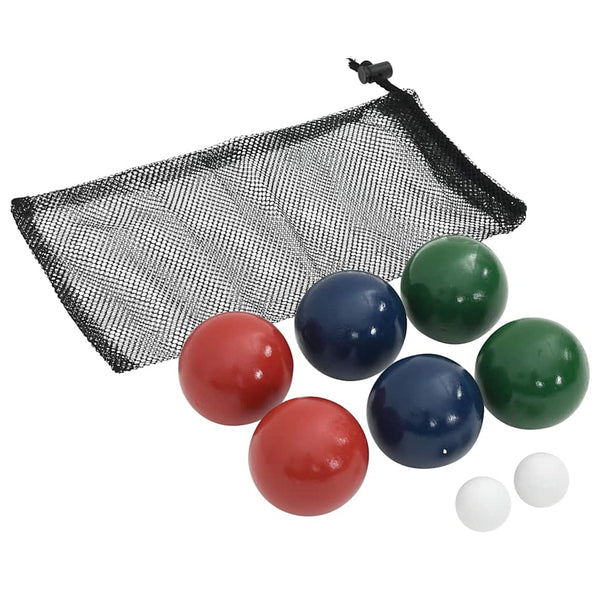 8-osainen Bocce pallosarja kantalaukulla täysi mänty