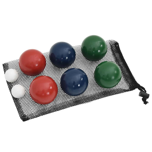 8-osainen Bocce pallosarja kantalaukulla täysi mänty