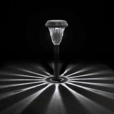 Valkoinen ulkovalo aurinkopaneeli / maapiikki Bulacu 12 kpl