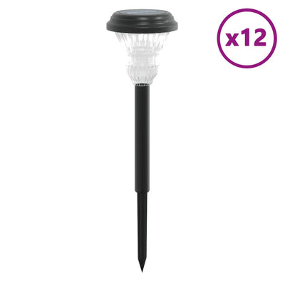 Valkoinen ulkovalo aurinkopaneeli / maapiikki Bulacu 12 kpl