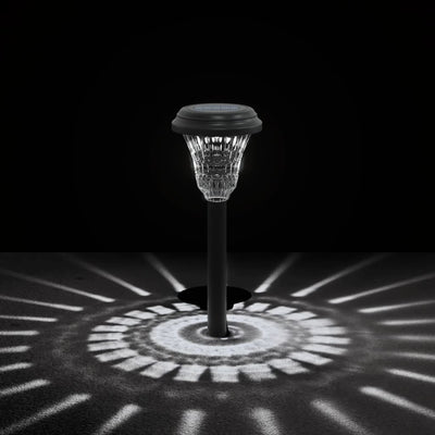 Valkoinen ulkovalo aurinkopaneeli / maapiikki Bulacu 12 kpl