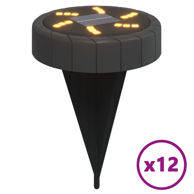 Lämmin valkoinen maavalo aurinkopaneeli / maapiikki Dobos 12 kpl