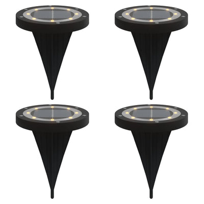 Lämmin valkoinen maavalo aurinkopaneeli / maapiikki Dobos 4 kpl