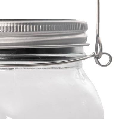 Lämmin valkoinen lasiulkovalaisin aurinkopaneelilla Helidona 12 kpl