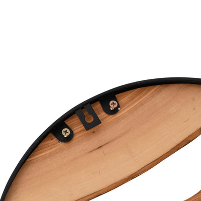 Ruskea seinäkello Ranca Ø35cm (rauta ja oliivipuu)