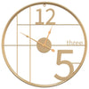 Kulta seinäkello Cristian Ø50cm (rauta)