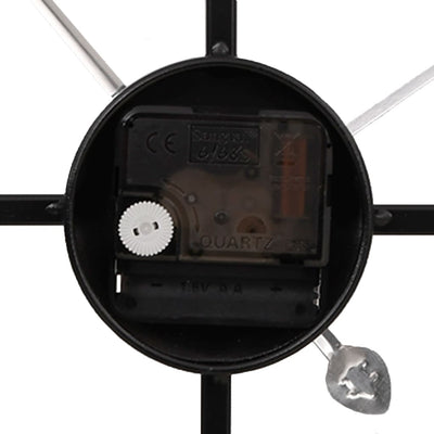 Musta seinäkello Zekai Ø50cm (rauta)