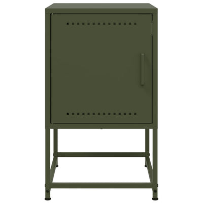 Oliivinvihreä yöpöydät Sonica 36x39x60,5cm (2 kpl, teräs)