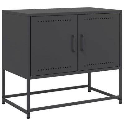 TV-taso musta 68,5x39x60,5 cm teräs