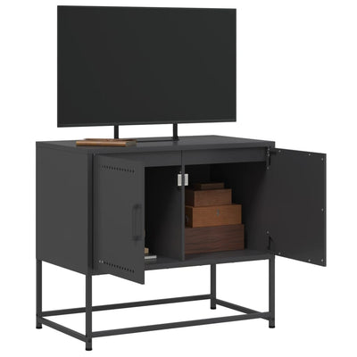 TV-taso musta 68,5x39x60,5 cm teräs