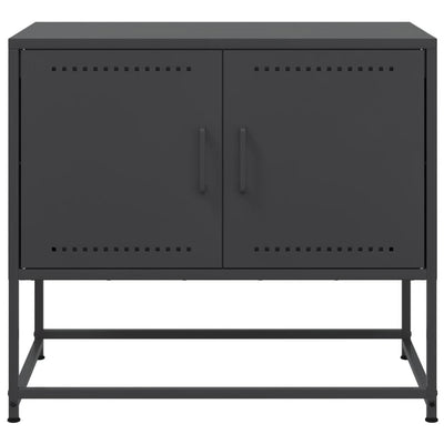 TV-taso musta 68,5x39x60,5 cm teräs
