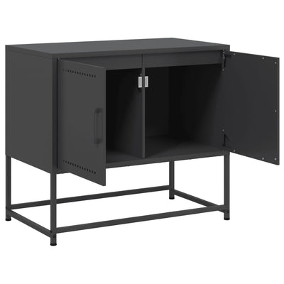 TV-taso musta 68,5x39x60,5 cm teräs