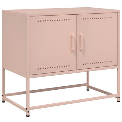TV-taso pinkki 68,5x39x60,5 cm teräs