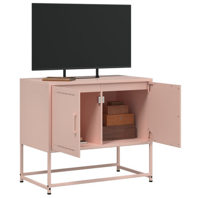 TV-taso pinkki 68,5x39x60,5 cm teräs