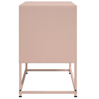 TV-taso pinkki 68,5x39x60,5 cm teräs