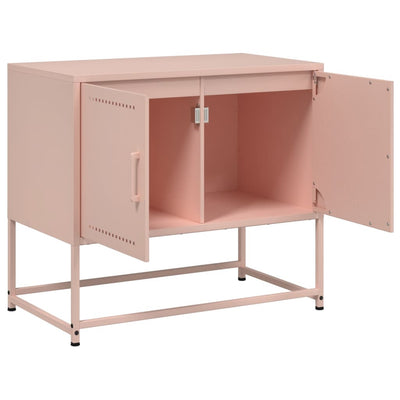TV-taso pinkki 68,5x39x60,5 cm teräs