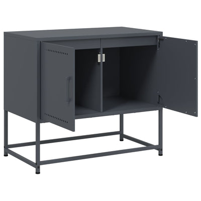 TV-taso antrasiitti 68,5x39x60,5 cm teräs