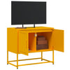 TV-taso sinapinkeltainen 68,5x39x60,5 cm teräs