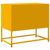 TV-taso sinapinkeltainen 68,5x39x60,5 cm teräs