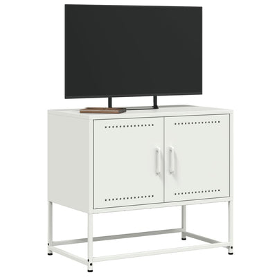 TV-taso valkoinen 68,5x39x60,5 cm teräs
