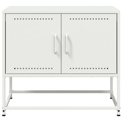 TV-taso valkoinen 68,5x39x60,5 cm teräs