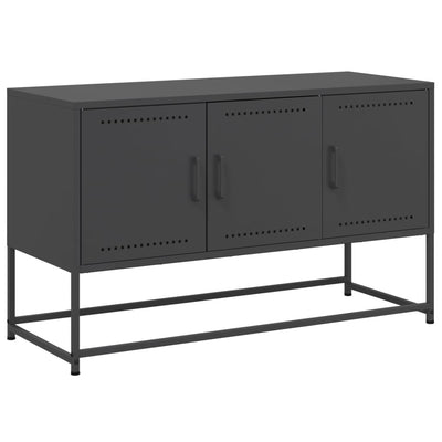 TV-taso musta 100,5x39x60,5 cm teräs