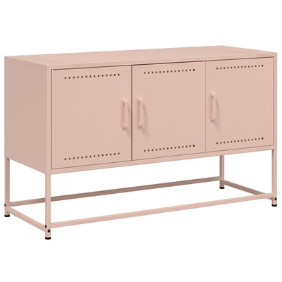 TV-taso pinkki 100,5x39x60,5 cm teräs