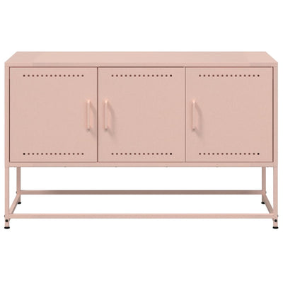 TV-taso pinkki 100,5x39x60,5 cm teräs