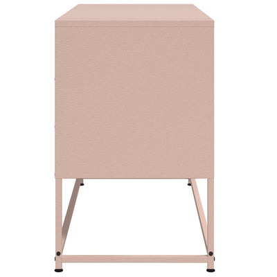 TV-taso pinkki 100,5x39x60,5 cm teräs