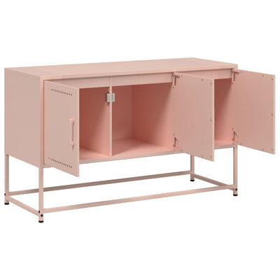 TV-taso pinkki 100,5x39x60,5 cm teräs