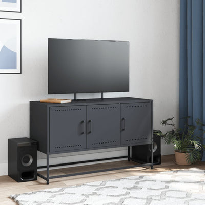 TV-taso antrasiitti 100,5x39x60,5 cm teräs