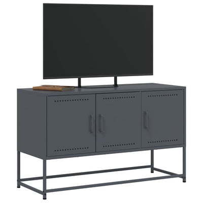 TV-taso antrasiitti 100,5x39x60,5 cm teräs