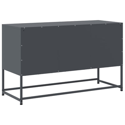 TV-taso antrasiitti 100,5x39x60,5 cm teräs