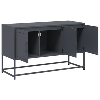 TV-taso antrasiitti 100,5x39x60,5 cm teräs