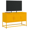 TV-taso sinapinkeltainen 100,5x39x60,5 cm teräs