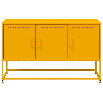 TV-taso sinapinkeltainen 100,5x39x60,5 cm teräs