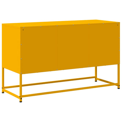 TV-taso sinapinkeltainen 100,5x39x60,5 cm teräs