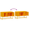 TV-taso sinapinkeltainen 100,5x39x60,5 cm teräs