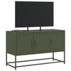 TV-taso oliivinvihreä 100,5x39x60,5 cm teräs