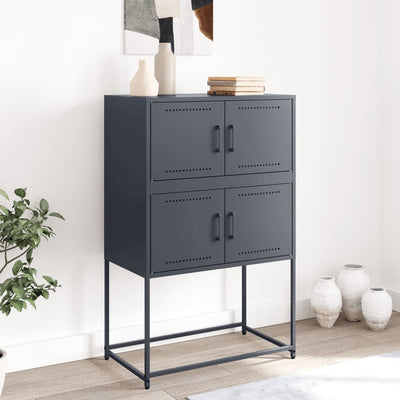 Senkki antrasiitti 68,5x38,5x107 cm teräs