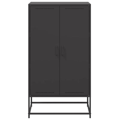 Kaappi musta 68,5x38,5x123,5 cm teräs