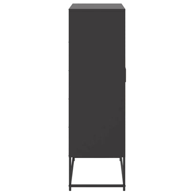 Kaappi musta 68,5x38,5x123,5 cm teräs