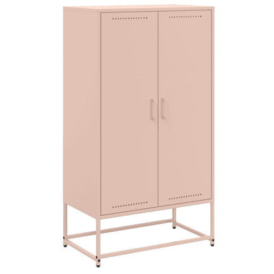 Kaappi pinkki 68,5x38,5x123,5 cm teräs