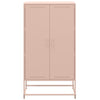 Kaappi pinkki 68,5x38,5x123,5 cm teräs