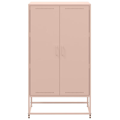Kaappi pinkki 68,5x38,5x123,5 cm teräs